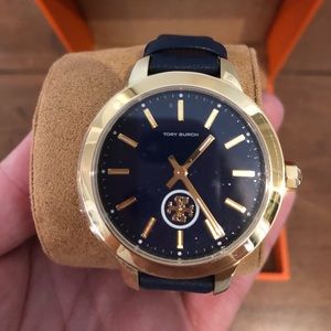 Navy and Gold Tori Burch Watch